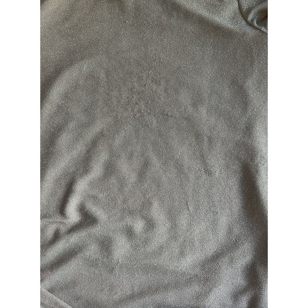 Karen Kane Turtleneck Womens Size Medium Long Sleeve Champagne Shimmer Tunic Top - Picture 5 of 9